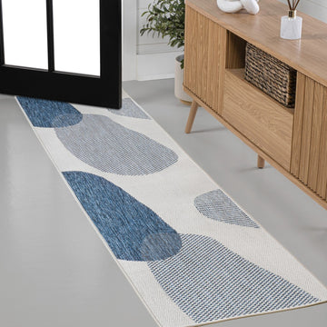 Zia Modern Geometric Organic Shapes Indoor/Outdoor Area Rug